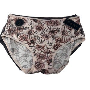 Lot Of Five Delta Burke Women's Size 1X Panty Brief Assorted Brown Colors New